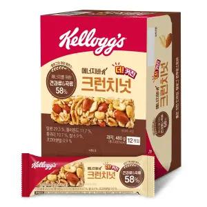 켈로그 에너지바 K 크런치넛 480g(40g, 12입), 1개