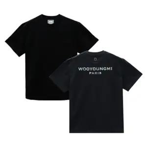 우영미 자개 백로고 남성 반팔티셔츠 W251TS08708B