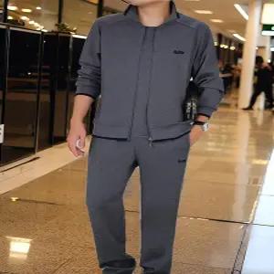 아빠 긴팔 트레이닝복세트 중년남성 운동복 집업 스포츠웨어 상하의 세트