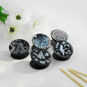 (5개입) DIY 자개 스크래치 그립톡 만들기 풀 세트 스마트톡 단체 체험