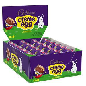 CADBURY CREME EGG 밀크 초콜릿 캔디, 부활절, 34g(1.2온스) 계란 (48개)