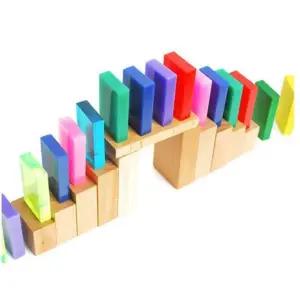 입문용 투명 도미노 200P 카드 포함 패턴놀이 컬러 취미용 여아 장난감 어린이집 예쁜