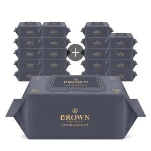 [브라운][브라운물티슈] 네이처 센시티브 70매 캡 10+10팩