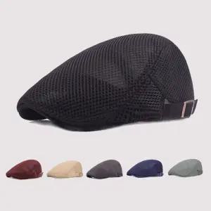 남성용 메쉬 베레모 모자 여름 통기성 빵모자 화가/남성/남자/낚시/헌팅캡/중년/신사/아빠선물/바리스타/카