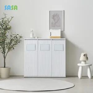 사사가구 펀펀 슬림형 재활용 분리수거함 3칸