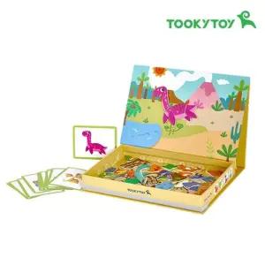 투키토이 공룡 자석 퍼즐 박스 405/공룡자석퍼즐/자석교구/유아퍼즐/퍼즐놀이세트/창의력발달놀이/자석퍼즐