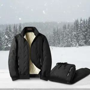 두툼한 융털 패딩 기모 바지 상하 세트 남성 여성 트레이닝 복