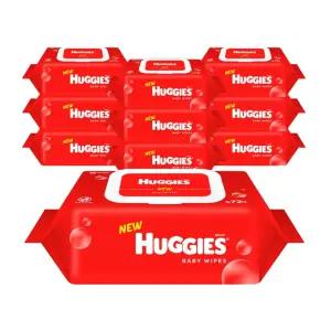 NEW 하기스 레드 베이비 물티슈 캡형 72매X20입