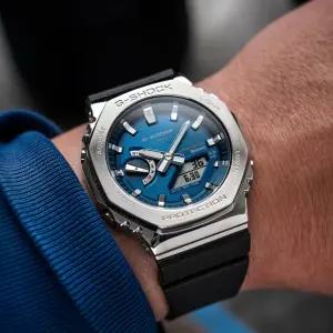 지샥 지스틸 지얄오크 블루투스 터프솔라 남성 우레탄 시계 GBM-2100A-2B