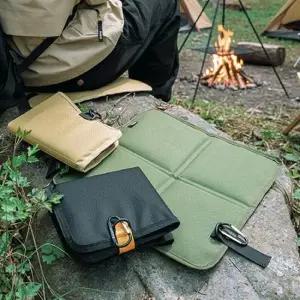 히키스 휴대용 방수600D 옥스퍼드 원단 폴딩 매트 등산 백패킹 방석 돗자리