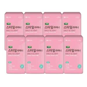 디펜드스타일 여성 요실금 데일리 라이너 일반날개형 26매, 8팩