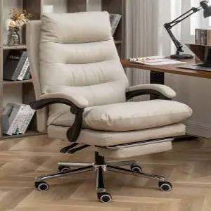 고급 중역 체어 의자 사무실 오피스 소가죽 임원 오너 사무용 천연가죽