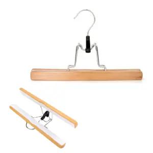 원목 행거 치마 바지 걸이 드레스 룸 옷걸이 1P