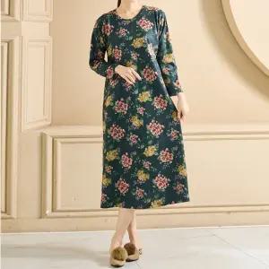 플라워 실내복 원피스 홈웨어 집에서입는 중년 여성 여자 엄마옷