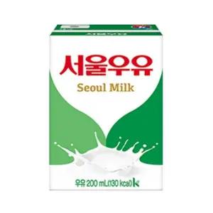 200ml (24팩) 서울우유 흰우유/멸균/우유/아이들/맛있는/간식/가정/유치원/어린이/팩우유/상온/보관