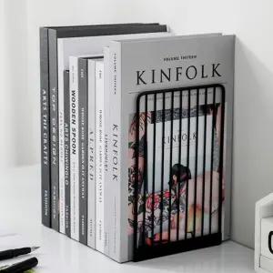 (블랙) L자 북엔드 2p세트/책상/학교/북꽂이/북선반/책꽂이/책칸막이/북지지대/지지대/북앤드/책지지대