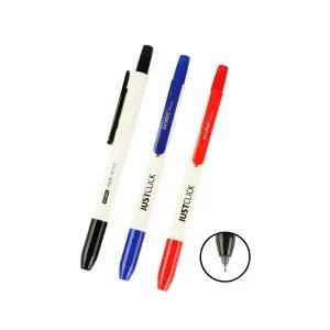 모리스 저스트 클릭 네임펜F 엑스트라 MRN 105 낱개 택1/네임펜/노크식/빨간색/파랑/흑색/문구용/블랙/사무