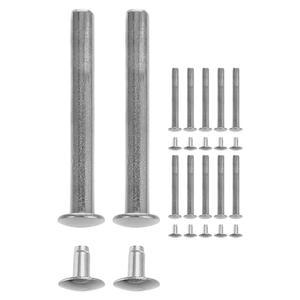 12개 세트 수리 접이식 부채 교체 샤프트 액세서리 아연 합금 DIY 리벳 너트 키트 장식용 손부채 부품