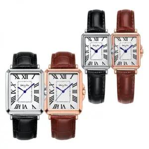 VALENTINO RUDY VR1125A 남자 여자 커플시계 스퀘어 클래식 사각 가죽시계 3587033 2816351