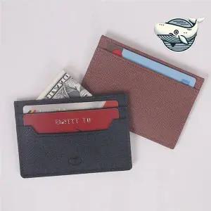 [하프클럽/]슬림 가죽 카드 지갑 미니 수납 케이스 소형