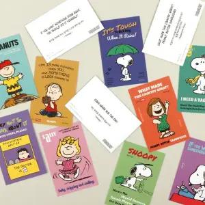 피너츠 스누피 명언카드 세트