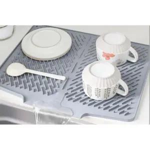 주방 정리 수납용품 싱크대 실리콘 물빠짐 매트