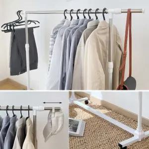 행거 이동식 설치하기 화이트 바퀴 스테인리스 쉬운