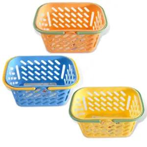 센스사각바구니/사각/박스//바구니/정리/바스켓/플라스틱/정리함/소쿠리/미니/다용도/소품/간식/수납함