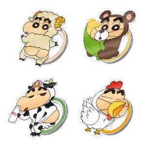 짱구는못말려 동물 코스튬 투명 아크릴 맥세이프 그립 톡홀더 자석 마그네틱 핑거 핸드폰 거치대