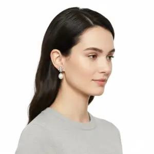 26SS KIRA PAVE PEARL DROP EARRING 158536-056) 키라 파베 펄 드롭 이어링)