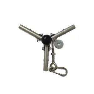 텐트 폴대 지지대 3발 조인트 알루미늄 삼각 야외 기둥