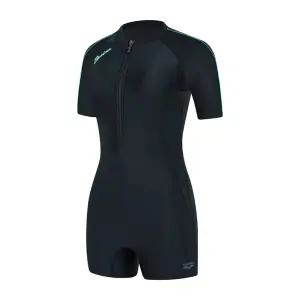 [브랜드정품] 아레나 카이아 여성 반팔 브라컵내장 지퍼형 3부 반신 수영복 A5SL1LI0