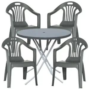 플라스틱 회색 에덴 의자 원형 테이블 세트 포차 포장마차 탁자 편의점 야외 행사 학교