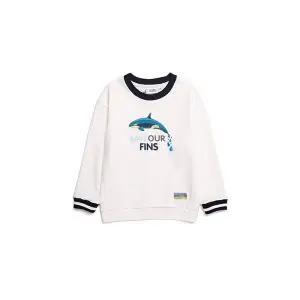 내셔널지오그래픽 N201KSW930 키즈 고래그래픽 맨투맨 티셔츠 WHITE 1513013