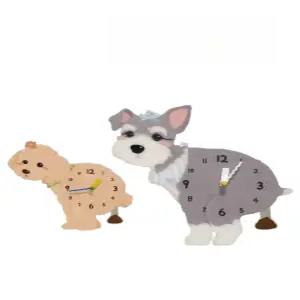 똥싸는 강아지 벽시계 인테리어 강아지 시계