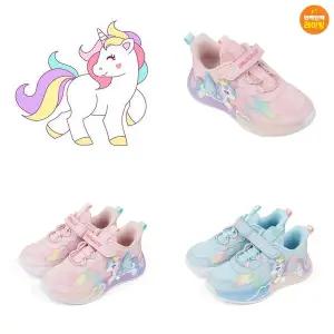 [토박스](본점) 26SS 신상품 다이노솔즈 레인보우 유니콘 키즈 LED DNYCG1TSRU11 (160MM-200MM)