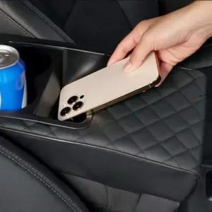 차량용 콘솔 팔걸이 쿠션 자동차 차량 틈새 수납 정리 함 블랙