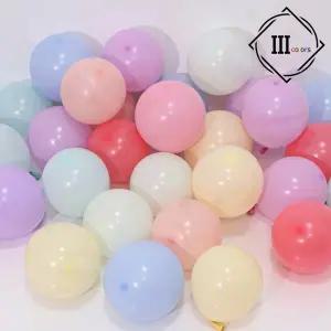 파티풍선 파스텔 마카롱 미니 고무 풍선 작은 라운드 생일
