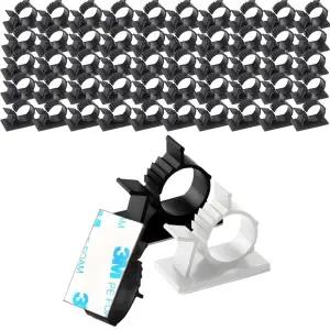 (무료배송) 전선 정리 클립 케이블 조절 고정 홀더 소형50개