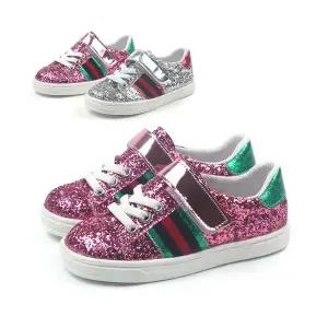 반짝이 글리터 유아 여아 아동 주니어 초등 운동화