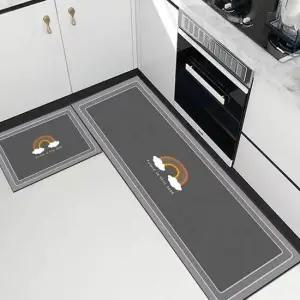 주방매트세트 주방 매트 세트 40x60 40x120 싱크대 앞 발매트 페인팅 인테리어효과 미끄럼방지
