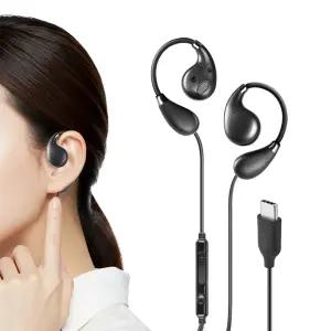 코시 폴카 스포츠 귀걸이형 C타입 이어폰 EP2290C 오픈형 귀걸이형 유선 1.2m