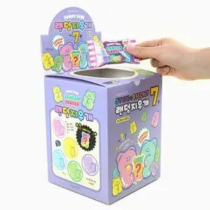 500 곰젤리랜덤지우개7탄_60개 지우개 지우개뽑기 랜덤지우개 핑크풋지우개