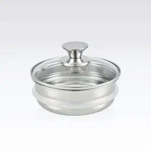 스테니 무연마제 연마제 안쓴 스테인리스 찜기+유리뚜껑 세트 16cm 24cm