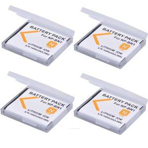소니호환 DSC용 4x1400mAh NP-BN1 배터리 W800 QX100 TX30 DSC-TF1 WX150 TX66
