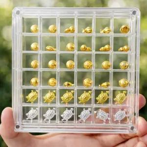 콩알금 케이스 보관함 순금 콩금 땅콩금 금보관함 자석 아크릴 주얼리 악세사리