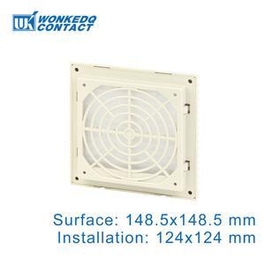 3322 300 120MM 배기 루버 세트 없음 그릴 패널 환기 냉각 송풍기 필터 230V 셔터 캐비닛