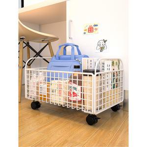 책가방 수납함 풀리 바퀴 달린 책상 아래 신기 바구니 상자 교실용 학생