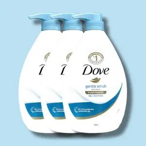 코스픽 도브 대용량 바디워시 바디클렌저 젠틀 스크럽 1L 3개