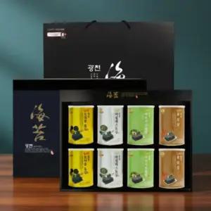 광천김 캔 조미김 8캔 프리미엄 선물세트 단체 답례품 명절 선물세트